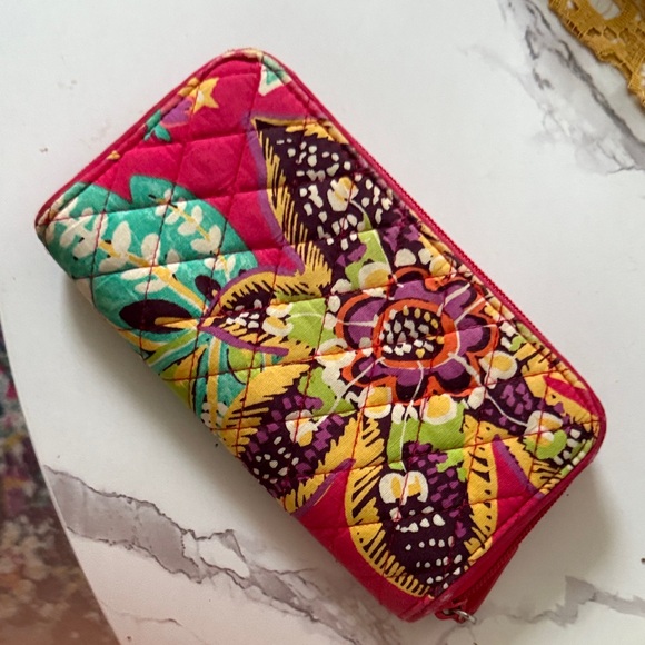Vera Bradley Floral Quilted Wallet - Picture 2 of 3